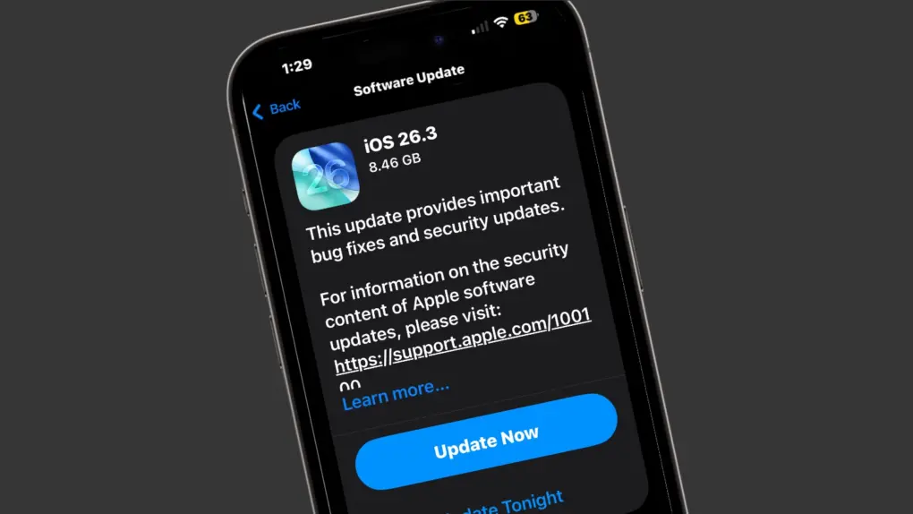 iOS 26.3 là bản cập nhật nhỏ cho hệ điều hành iOS 26 của Apple